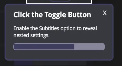 Interactive step buttons hidden